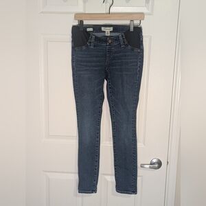 Madewell Maternity Skinny Jeans Size 26 | Dark Wash | Side Panel Stretch